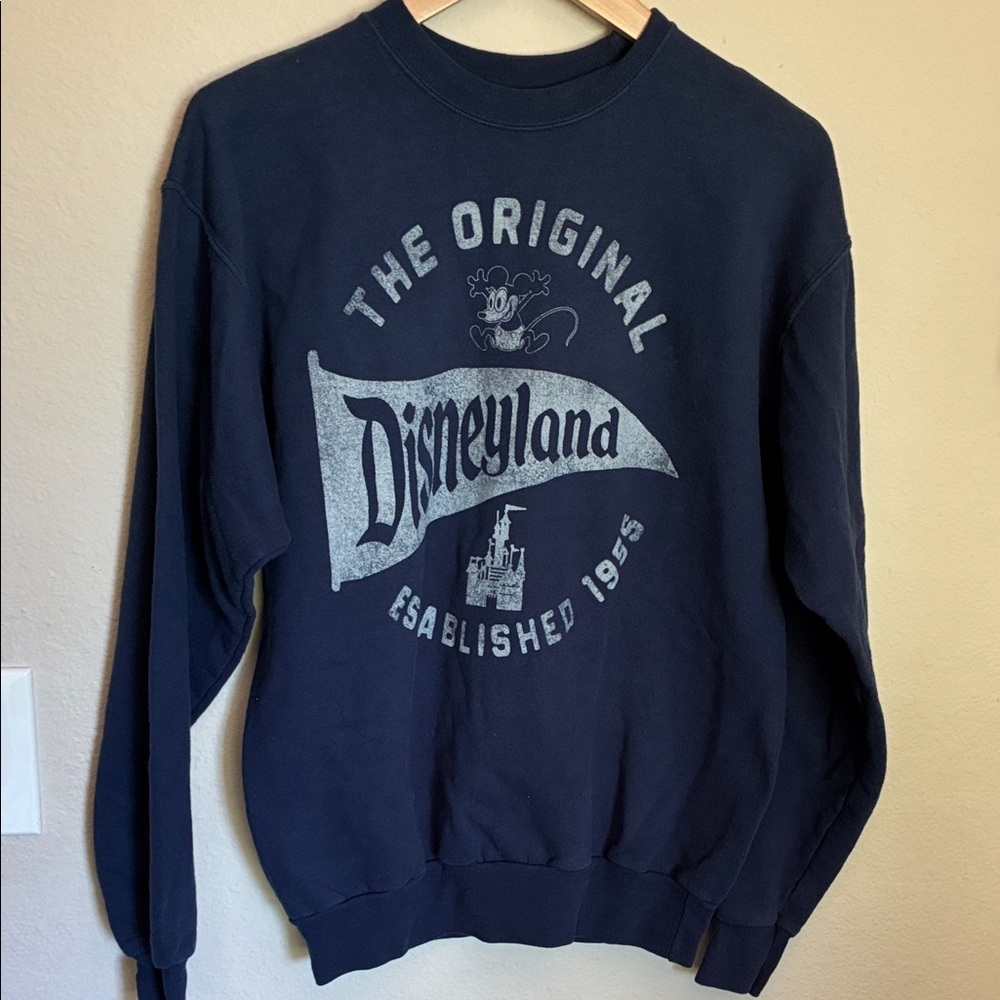 Disney Men's Navy Crewneck Sweater